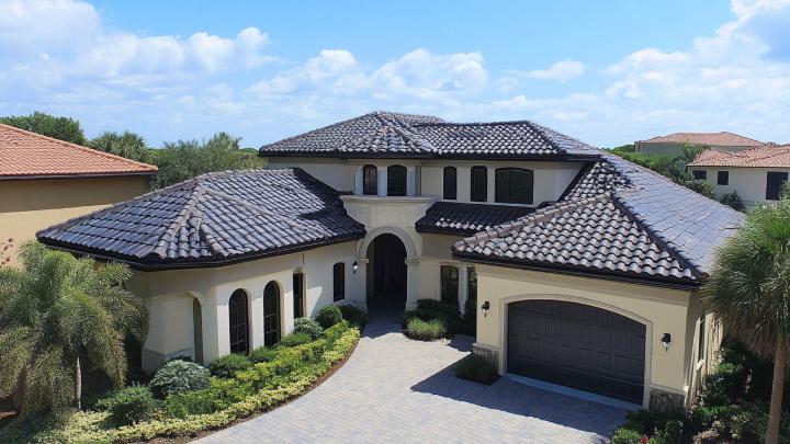 Metal tile roofing