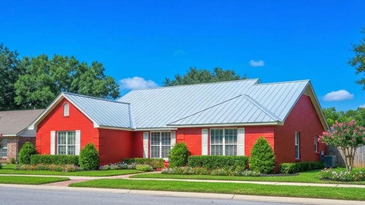 Orlando home with new metal roof