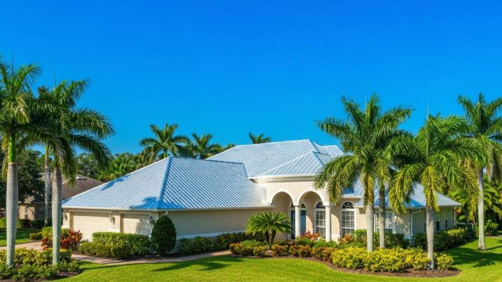 Orlando house with new metal roof
